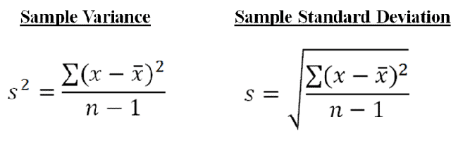 Image result for variance and standard deviation