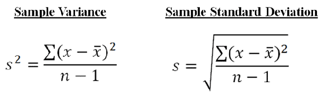 variance-and-standard-deviation-of-a-sample